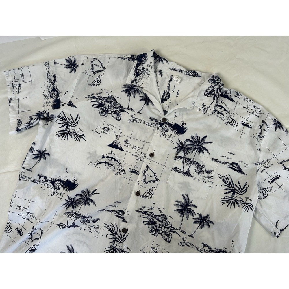 Palmwave Hawaiian Islands Hawaiian Shirt Men's Size 6XL